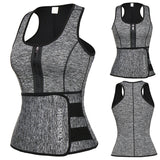 Mens Waist Trainer Vest Slimming Body Shaper Compression Shirt Workout Tank Top Shapewear Fitness Undershirt Fat Burn Sauna Suit