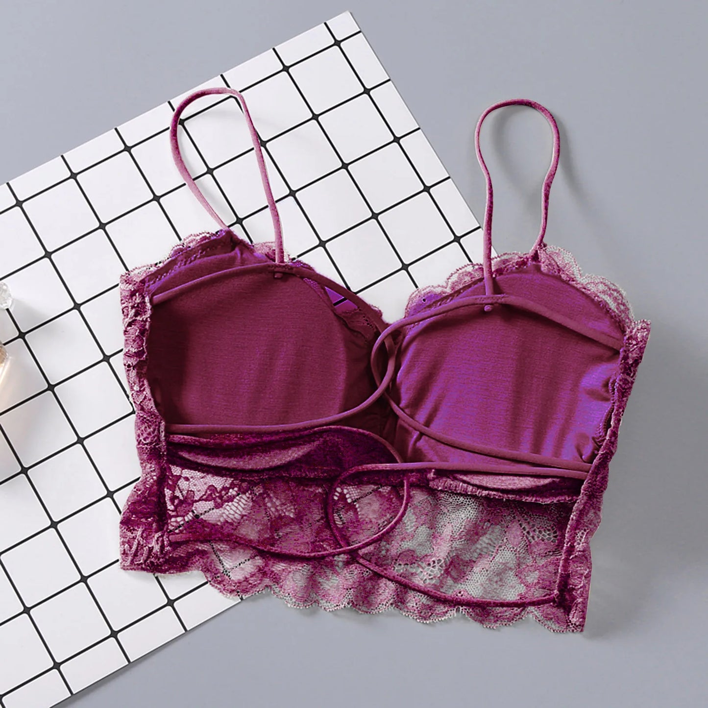 Women Seamless Push Up Bra Sports Body Shaping Lace Flower Bra Crop Top Full Cup Fitness Yoga Bra Breathable Bralette Underwear