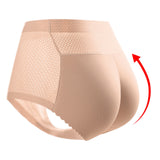 Women's Push-Up Boyshort Lifting Hips Body-sculpting Buttocks Underpants Shaping Seamless Panties Solid Color Traceless Panties