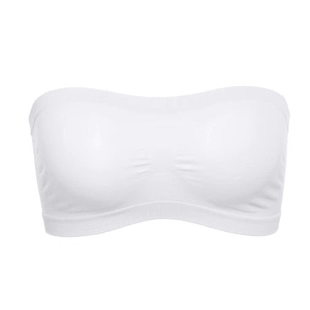 Breathable Sports Bras Women Tube Tops Solid Color Hollow Out Sports Underwear Gym Running Fitness Sports Tops Bralette
