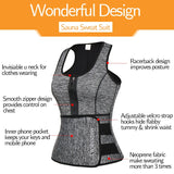 Mens Waist Trainer Vest Slimming Body Shaper Compression Shirt Workout Tank Top Shapewear Fitness Undershirt Fat Burn Sauna Suit