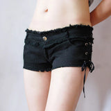 Sexy Women Tassel Low Rise Waist Hot Short Sexy Denim Booty Sexy Jeans Shorts Cute Micro Mini Short Club Wear Fashion F26