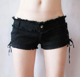 Sexy Women Tassel Low Rise Waist Hot Short Sexy Denim Booty Sexy Jeans Shorts Cute Micro Mini Short Club Wear Fashion F26