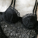 CHILLGIO Bodysuit Women Lingerie Luxury Party Overalls Slim One Pieces Transparent Combination Romper Black Sexy Strappy Catsuit