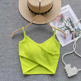 Irregular Casual Sport Camisole Women Strap Design Solid Fashion 2024 Y2K Elegant Ladies Chic Slim Tank Tops