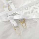 Sexy Solid Color Lace Sleepwear Set Cut-Out Brazilian Bikini Lingerie High Waist Breathable Bralette And Panty Set Ropa De Mujer