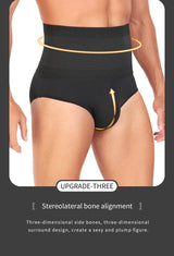 Shapewear Control Pants for Men Fitness Waist Trainer Corset Body Shaper Padded Panties Slimmer Thigh Breathable Slimmer Waist