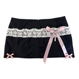 Harajuku Retro Y2K Skirt Goth Raw Edge Denim Skirt Light Blue Low Waist Mini Skirt Autumn Winter Sexy Slim Skirts Streetwear