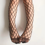 Women's Long Hollow Out Stocking Sexy Pantyhose Black Women Tights Fishnet Stockings Club Party Hosiery Female Long Stockings