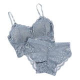 Silk Bralette Underwear Bralette Panty Set Lingerie Set For Women Bra Panty 2 Piece Lingerie Set Plus Size Female Underwear