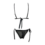 2pcs Bra+Panties Sets New Mesh Transparent Bra Set Women Underwear Set Fashion Ladies Bralette Secret Sexy Sensual Lingerie