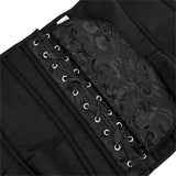 Black Bustiers And Corset Top Ruffle Lace Decoration Gothic Waist Trainer Body Shaper Sexy Overbust Corsets