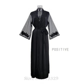 Wedding Bride Robe Set Women Sexy Lace Patchwork Nightgown Long Kimono Bath Gown Loose Suspender Nightdress Intimate Lingerie