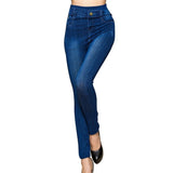 Women Denim Leggings Fashion Slim Leggings Faux Jeans Leggings Stretch Leggins Pants Summer Breeches Multiple Sizes