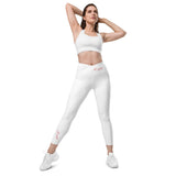 Crossover leggings with pockets
