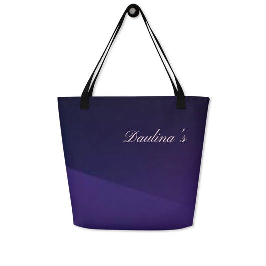 Purple Large Tote Bag