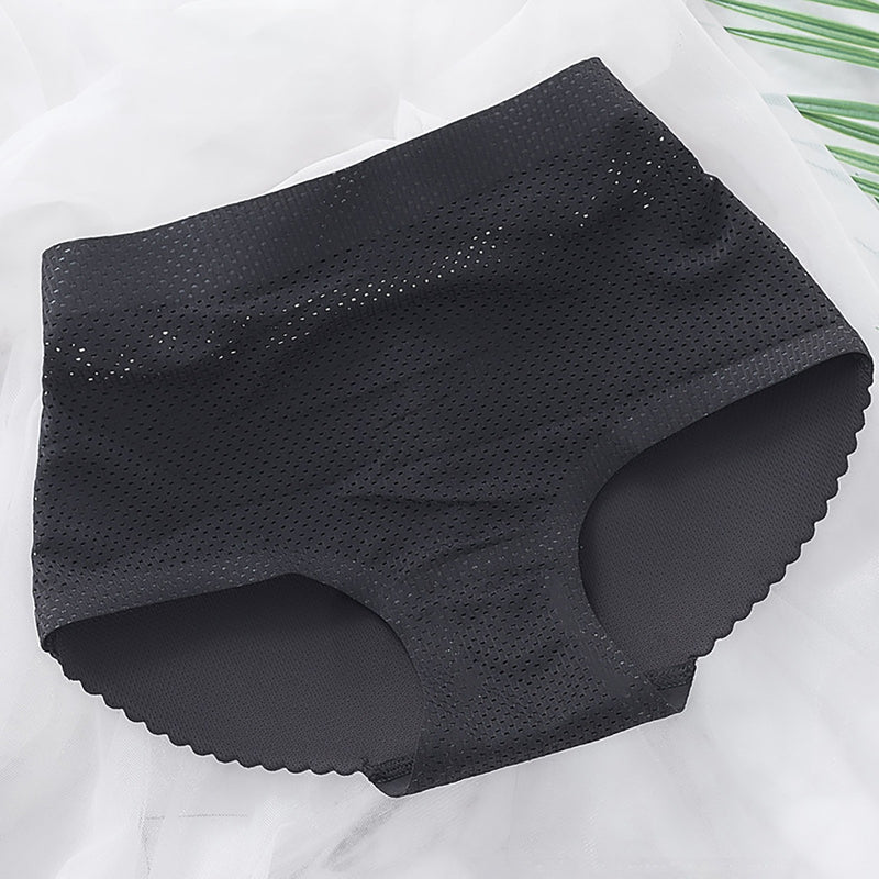 Women's Push-Up Boyshort Lifting Hips Body-sculpting Buttocks Underpants Shaping  Seamless Panties Solid Color Traceless Panties