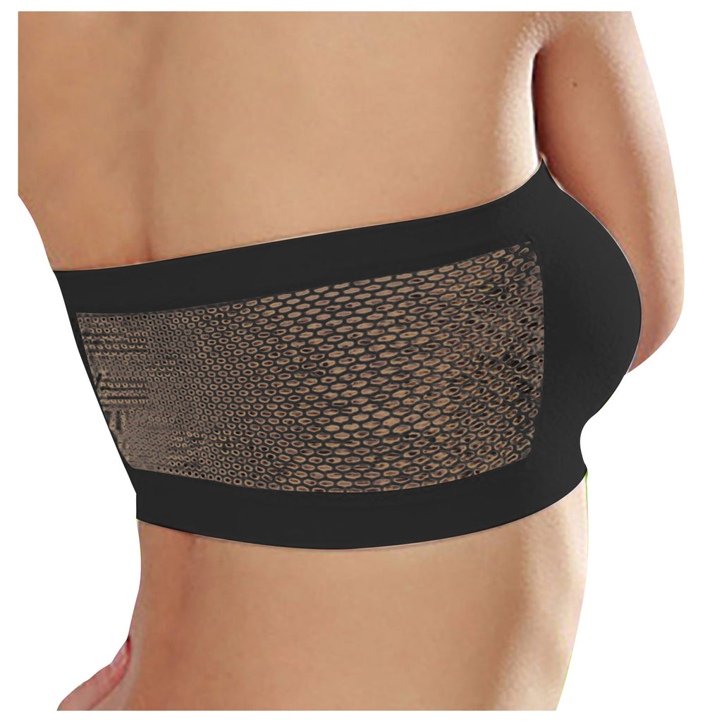 Breathable Sports Bras Women Tube Tops  Solid Color Hollow Out Sports Underwear Gym Running Fitness Sports Tops Bralette