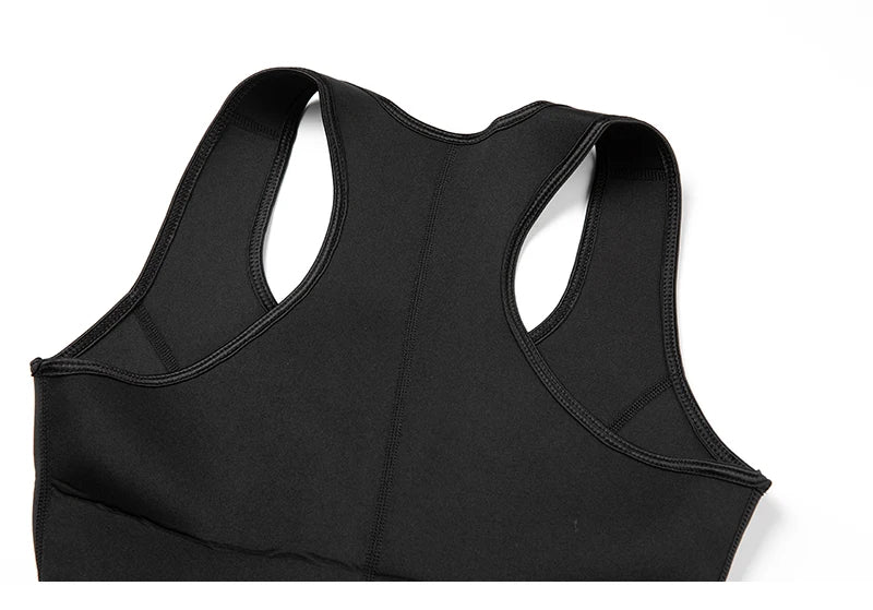 Mens Waist Trainer Vest Slimming Body Shaper Compression Shirt Workout Tank Top Shapewear Fitness Undershirt Fat Burn Sauna Suit