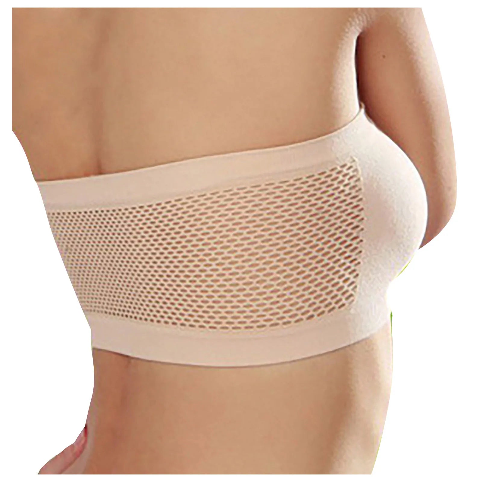 Breathable Sports Bras Women Tube Tops  Solid Color Hollow Out Sports Underwear Gym Running Fitness Sports Tops Bralette