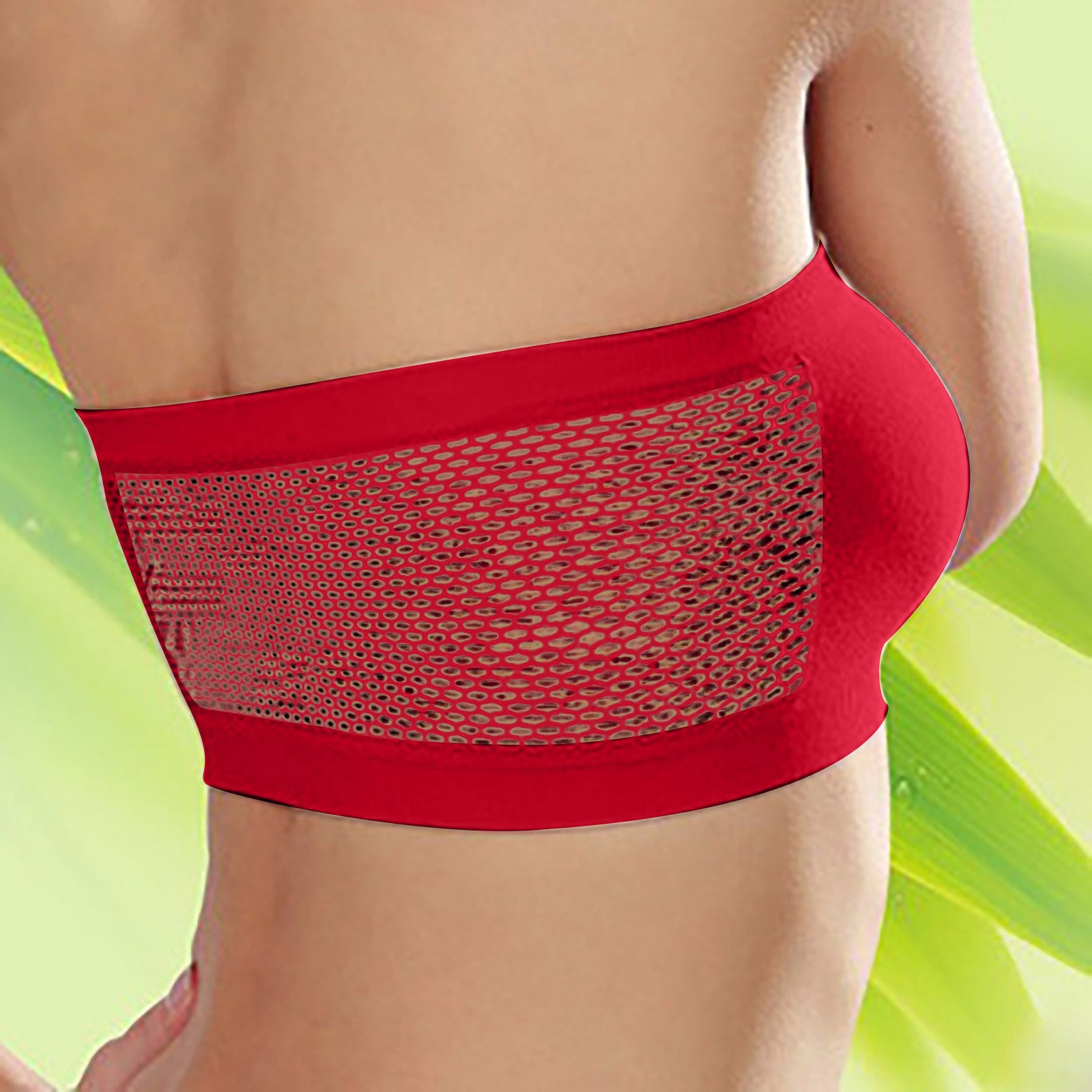 Breathable Sports Bras Women Tube Tops  Solid Color Hollow Out Sports Underwear Gym Running Fitness Sports Tops Bralette
