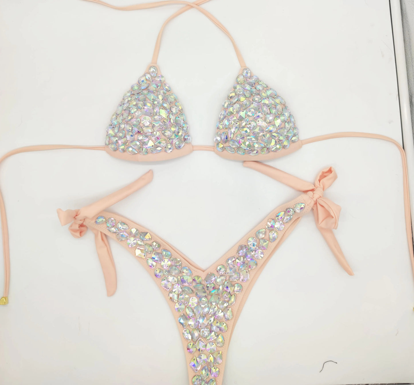 2020 venus vacation new style diamond bikini set bandage open swimwear push up rhinestone bling stones swimsuit sexy women swim