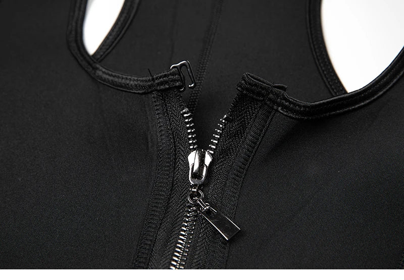 Mens Waist Trainer Vest Slimming Body Shaper Compression Shirt Workout Tank Top Shapewear Fitness Undershirt Fat Burn Sauna Suit