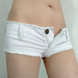 Sexy Women Tassel Low Rise Waist Hot Short Sexy Denim Booty Sexy Jeans Shorts Vintage Cute Micro Mini Short Club Wear Fashion