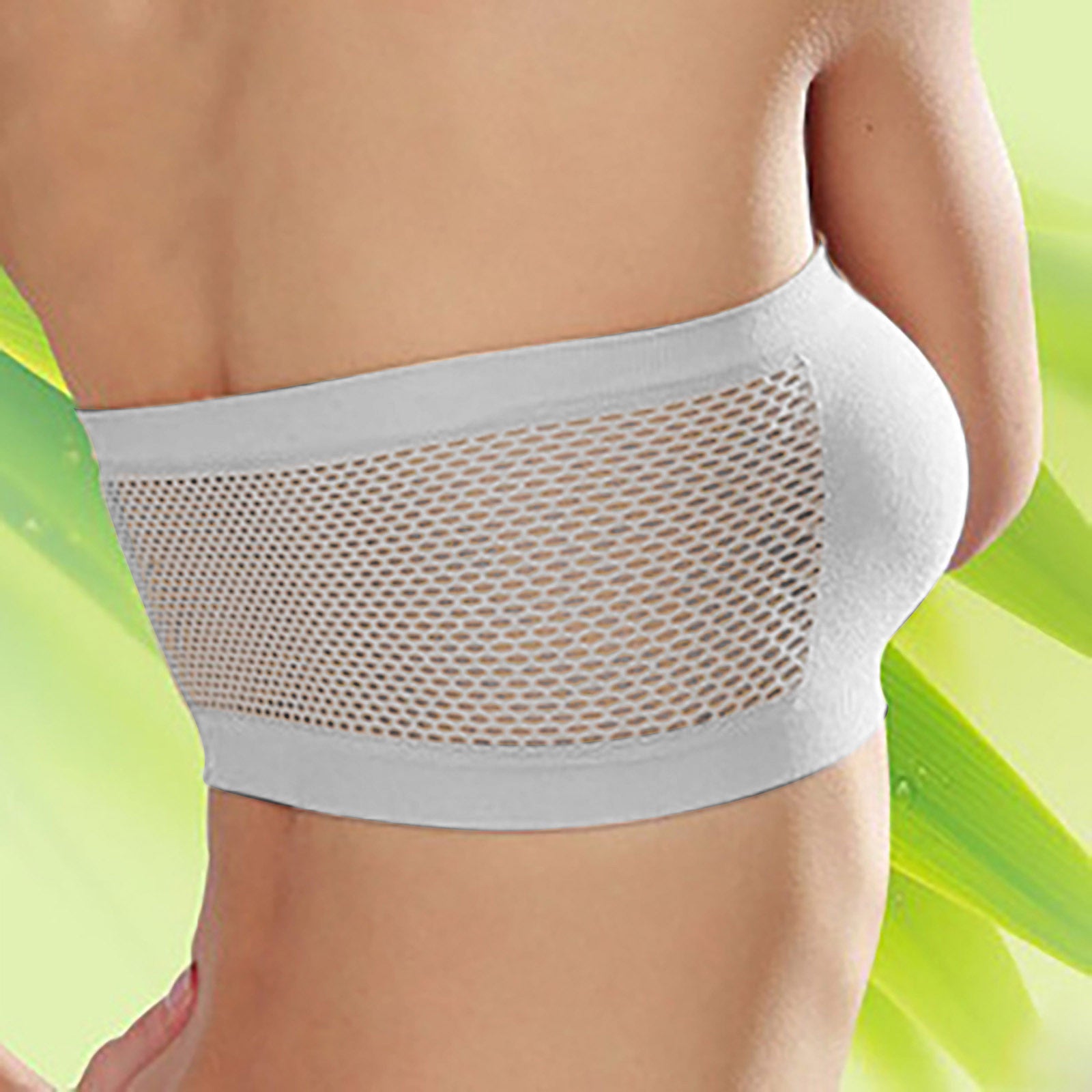Breathable Sports Bras Women Tube Tops  Solid Color Hollow Out Sports Underwear Gym Running Fitness Sports Tops Bralette