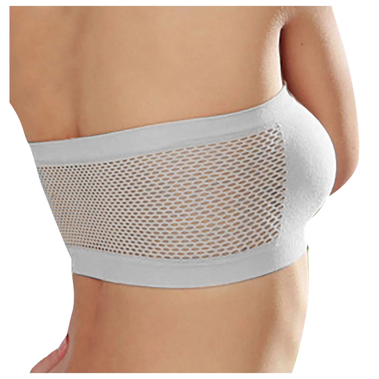 Breathable Sports Bras Women Tube Tops  Solid Color Hollow Out Sports Underwear Gym Running Fitness Sports Tops Bralette