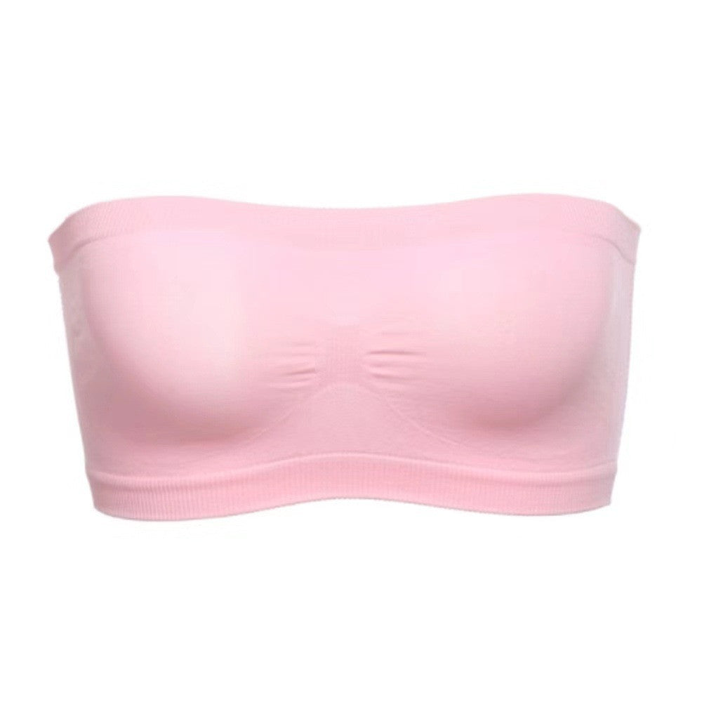 Breathable Sports Bras Women Tube Tops  Solid Color Hollow Out Sports Underwear Gym Running Fitness Sports Tops Bralette