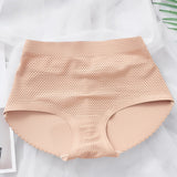 Women's Push-Up Boyshort Lifting Hips Body-sculpting Buttocks Underpants Shaping  Seamless Panties Solid Color Traceless Panties