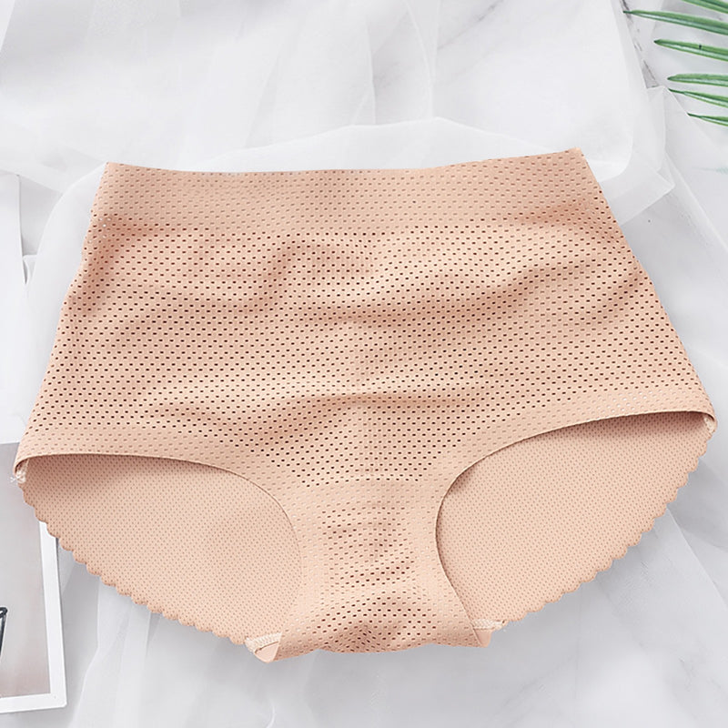 Women's Push-Up Boyshort Lifting Hips Body-sculpting Buttocks Underpants Shaping  Seamless Panties Solid Color Traceless Panties