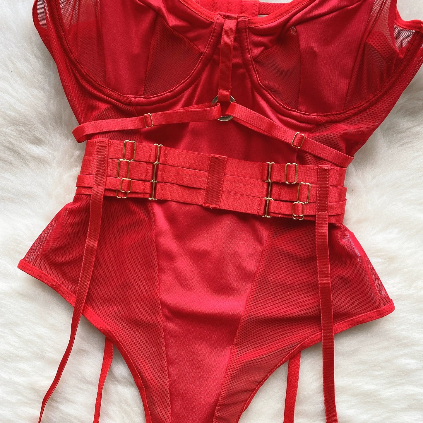 CHILLGIO Women Sexy Push Up Bodysuits Lingerie One Piece Bodycon Combination Catsuits Erotic Fashion Transparent Strappy Rompers