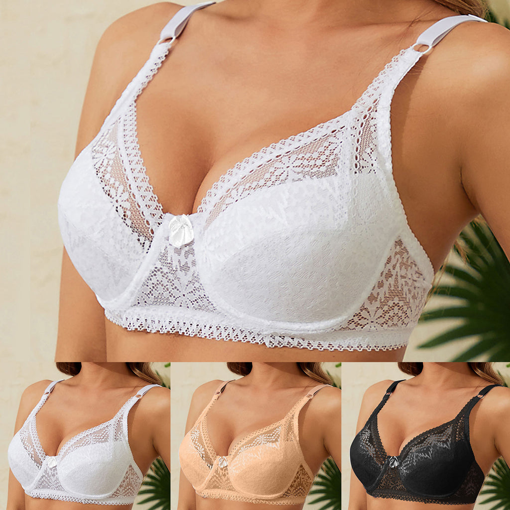 36-42 Thin Bras For Women Unwired Bras Wireless Sexy Backless Push Up Seamless Low Cut Bra Soft Comfort Bralette C D