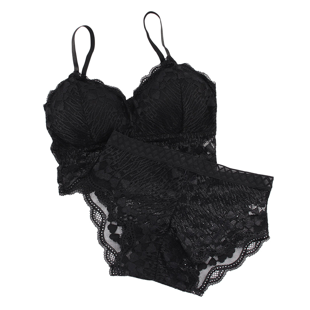 Silk Bralette Underwear Bralette Panty Set Lingerie Set For Women Bra Panty 2 Piece Lingerie Set Plus Size Female Underwear