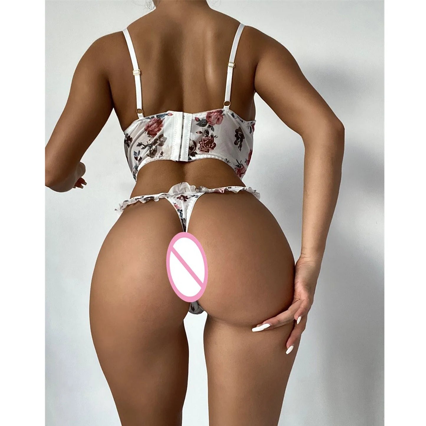 New French Embroidery Lingerie Sets Lace Flowers Underwear Sexy Women'S Body Shaping Push Up Bra Romantic Bras And Panties Set