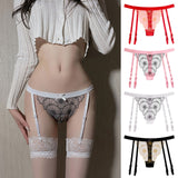 Women Underwear Thongs Lace Bikini Panties G String Thong Ladie Garter Belt Underwear Thong Women'S Seamless Underwear