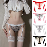 Women Underwear Thongs Lace Bikini Panties G String Thong Ladie Garter Belt Underwear Thong Women'S Seamless Underwear