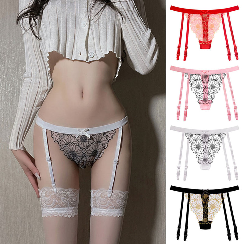 Women Underwear Thongs Lace Bikini Panties G String Thong Ladie Garter Belt Underwear Thong Women'S Seamless Underwear