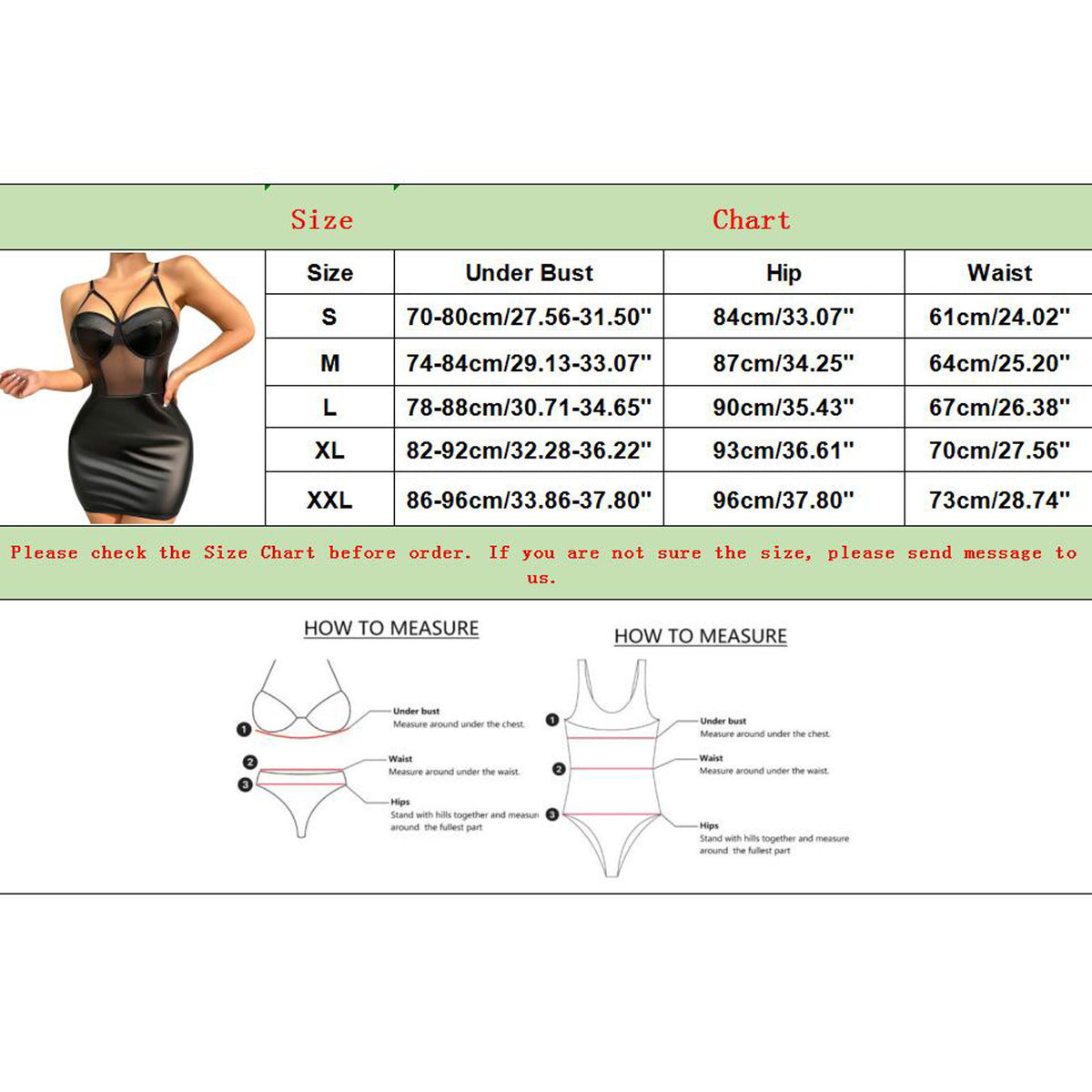 Women Leather Spaghetti Strap Dress Sleeveless Zipper Front Push Up Bra Mini Bodycon Dress Sexy Mesh Party Clubwear Micro Dress