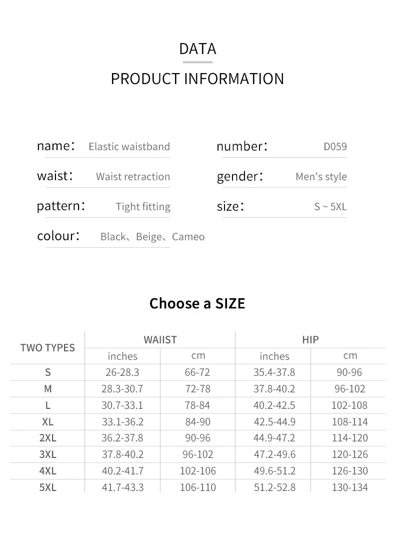 Shapewear Control Pants for Men Fitness Waist Trainer Corset Body Shaper Padded Panties Slimmer Thigh Breathable Slimmer Waist