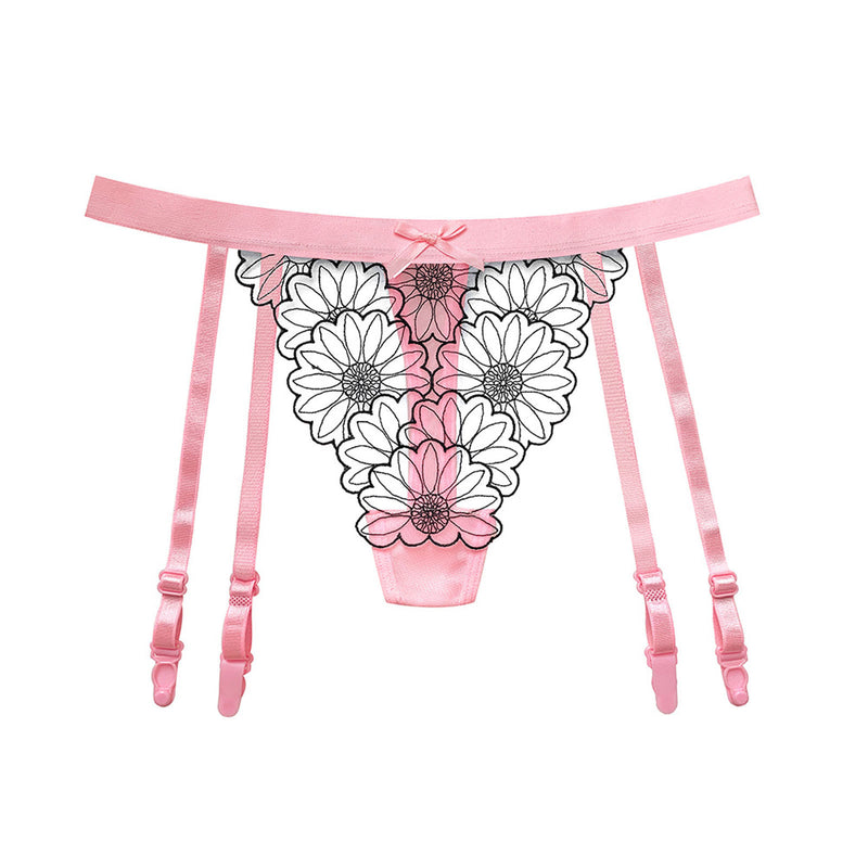 Women Underwear Thongs Lace Bikini Panties G String Thong Ladie Garter Belt Underwear Thong Women'S Seamless Underwear