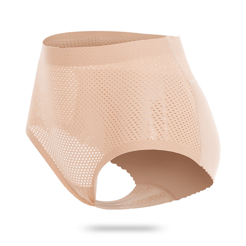 Women's Push-Up Boyshort Lifting Hips Body-sculpting Buttocks Underpants Shaping  Seamless Panties Solid Color Traceless Panties