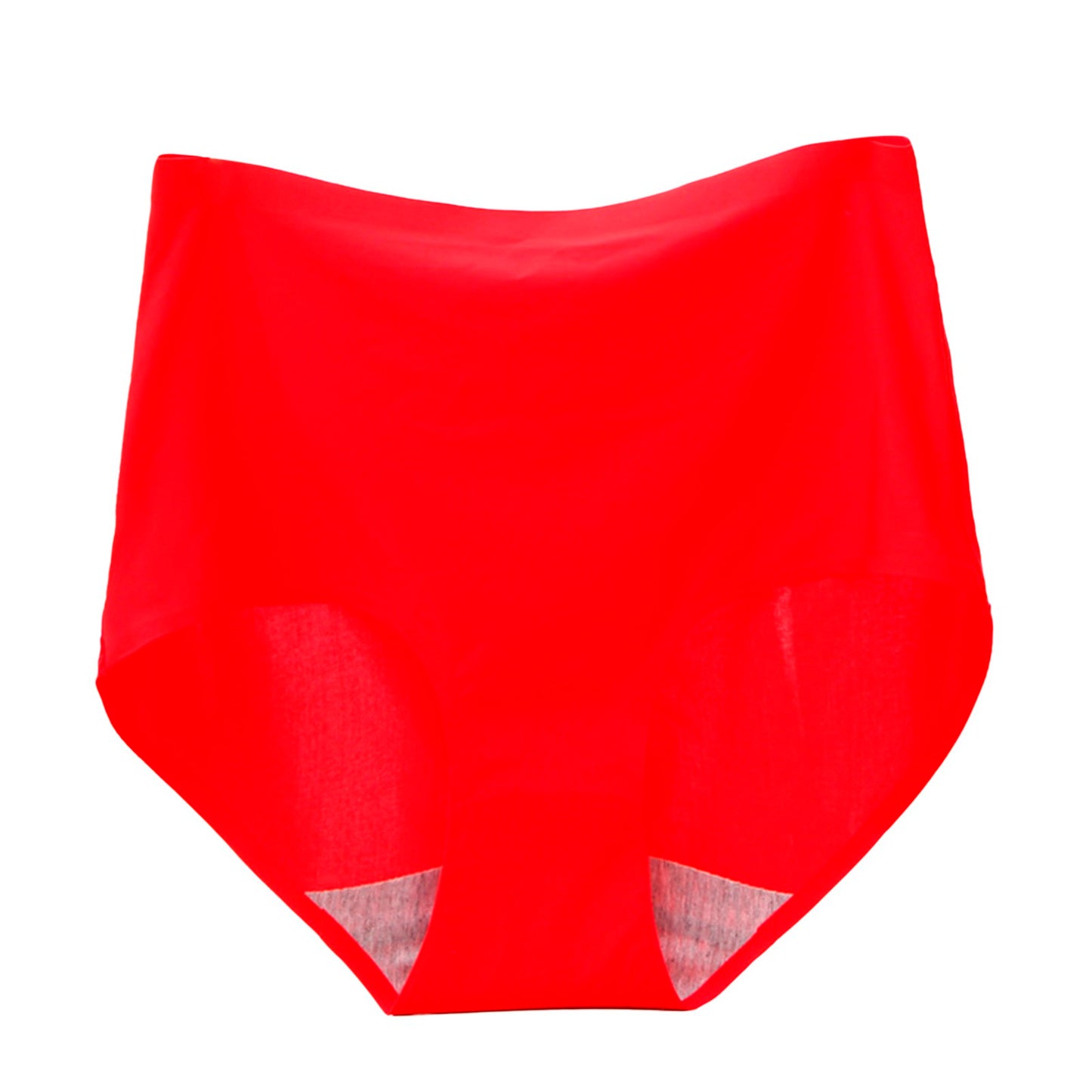 High Waist Ice Silk Seamless Panties Sexy Solid Color Underpants Breathable Microfiber Modis Briefs Ropa Interior Femenina