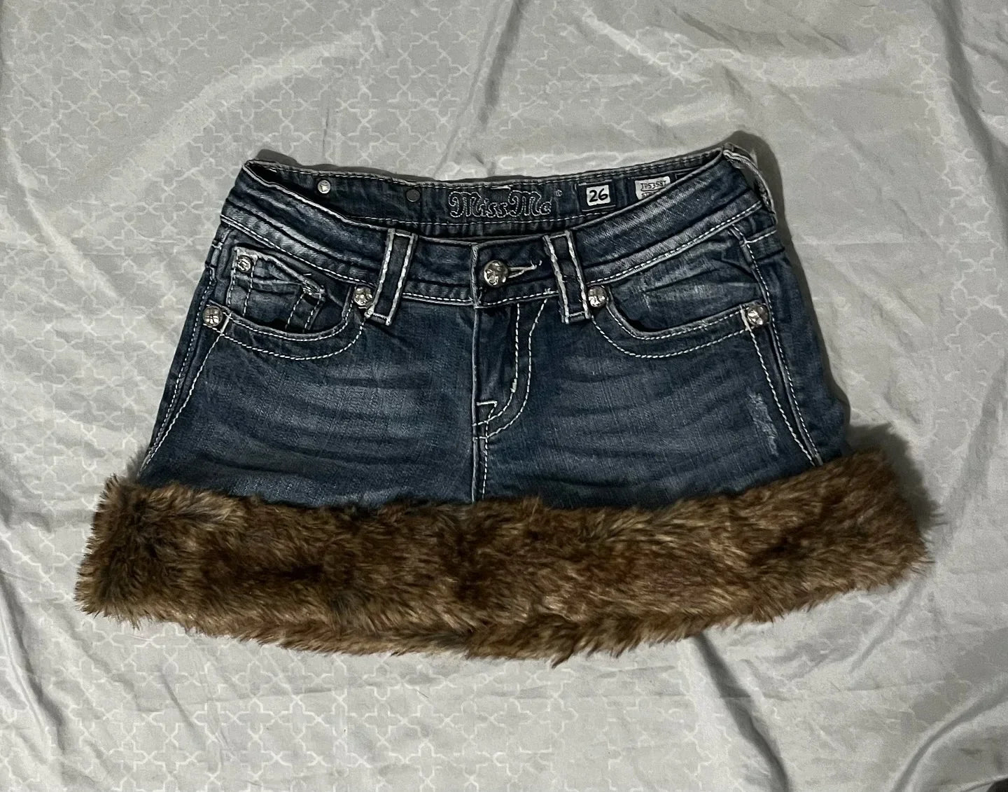 Harajuku Retro Y2K Skirt Goth Raw Edge Denim Skirt Light Blue Low Waist Mini Skirt  Autumn Winter Sexy Slim Skirts Streetwear