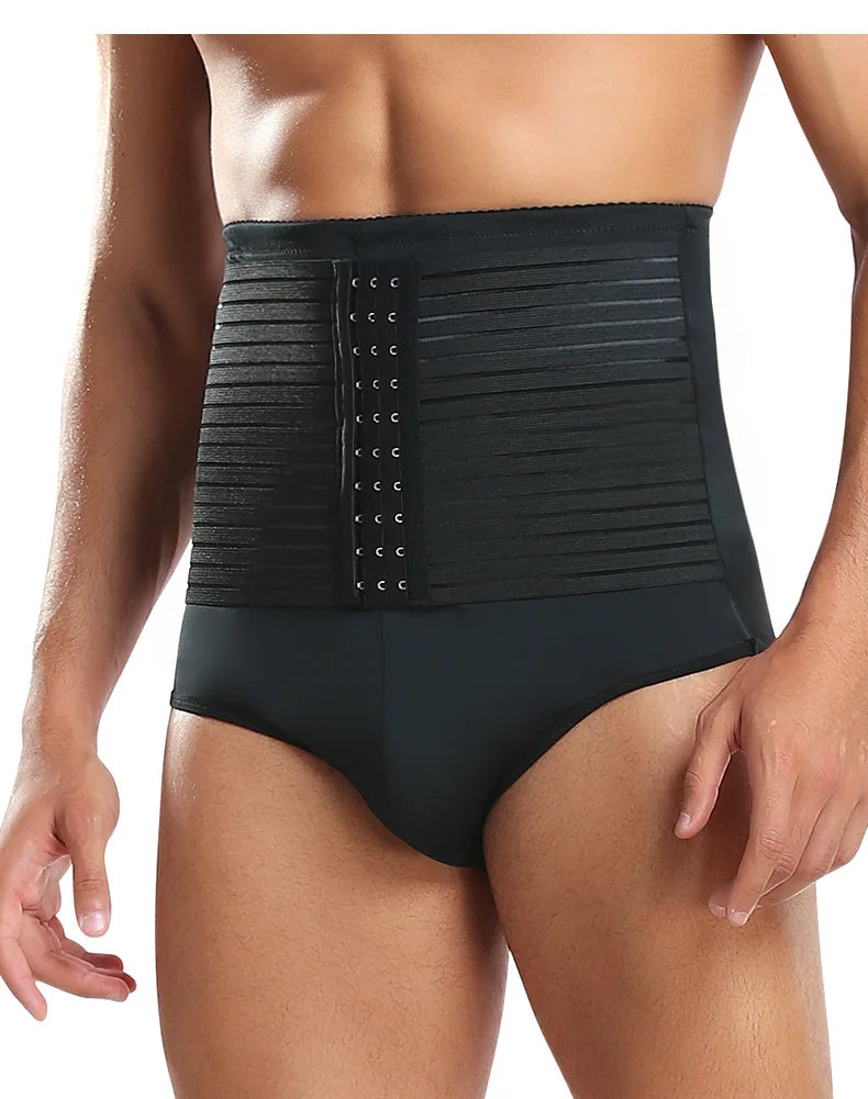 Shapewear Control Pants for Men Fitness Waist Trainer Corset Body Shaper Padded Panties Slimmer Thigh Breathable Slimmer Waist