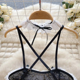 Jumpsuit Hot For Women Ruffles Lace Strappy Onesie Camis Porno Uniform Sheer Sensual Magdalyn Bodycon Bodysuits Transparent New