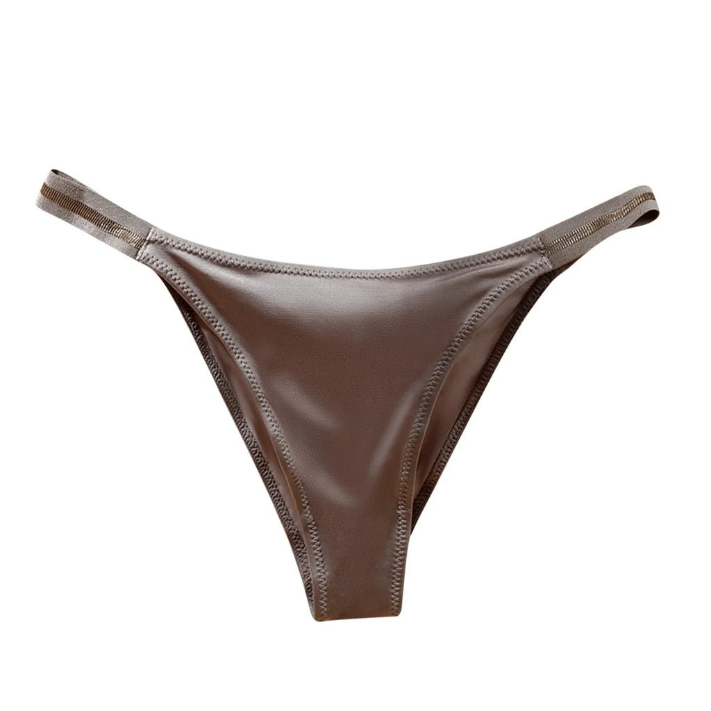 Sexy Lingerie For Women Seamless Panties Mid Waist Ice Silk Hip Lifting Briefs Without Feeling Cotton Crotch Panties Ropa Mujer