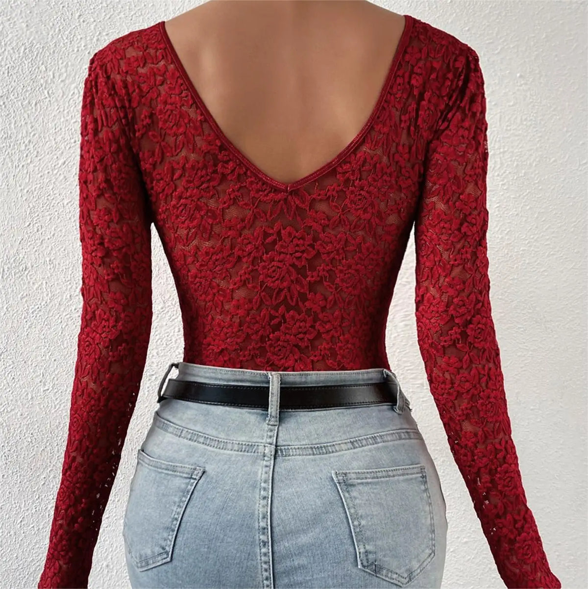 Womens Elegant Floral lace Shaping Bodysuit Sexy Scallop Trim V Neck Slimming Body Shaper Slim Night Club Party Leotards Tops